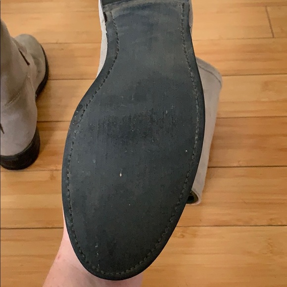 Grey Suede Riding Boots - Picture 7 of 8